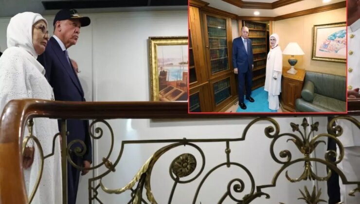 Cumhurbaşkanı Erdoğan, Emine Erdoğan ile birlikte Savanora Yatı’nı ziyaret etti