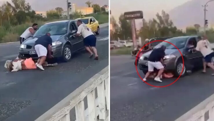 Dehşete düşüren görüntü Türkiye’den: Önce çarptı, ardından ezerek üzerinden geçmeye çalıştı