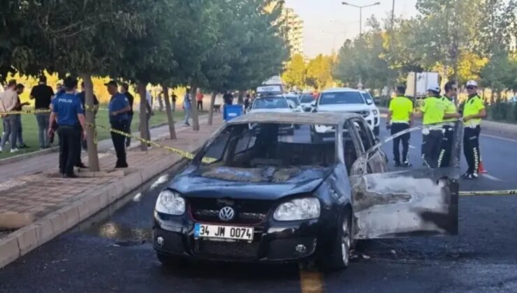 Diyarbakır’da silahlı kavga! Bir araç ateşe verildi