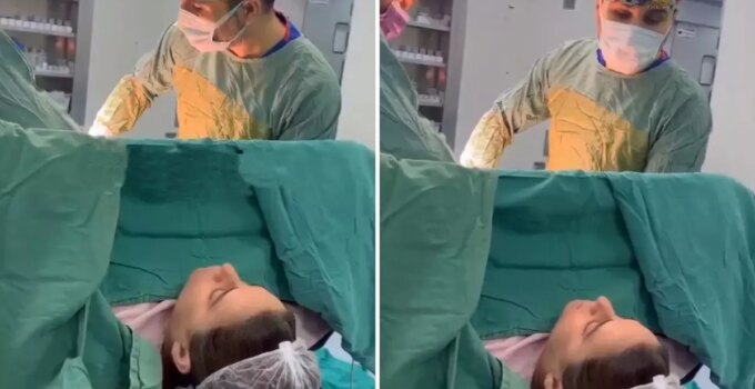 Doğuma giren kadından, "Sabah ne yaptınız?" sorusuna bomba yanıt