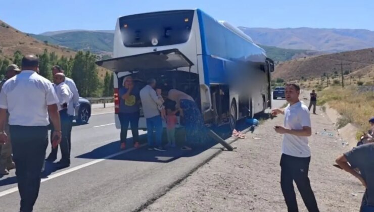 Erzincan’da yolcu otobüsü kaza yaptı! 1 ölü, 4 yaralı