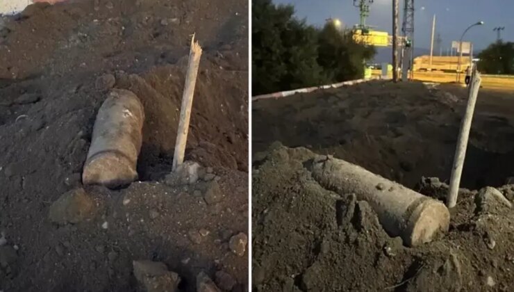 Erzurum’da 150 yıllık patlamamış top mermisi bulundu