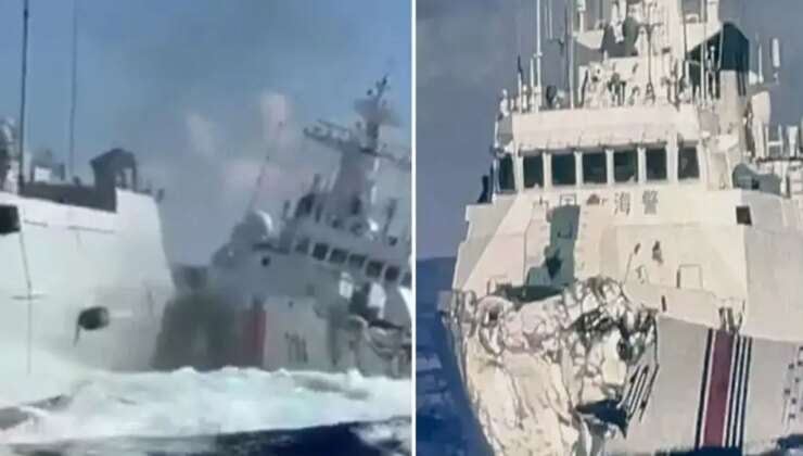 Filipinler gemisini kovalayan Çin’e ait 2 gemi, ihtilaflı Güney Çin Denizi’nde çarpıştı