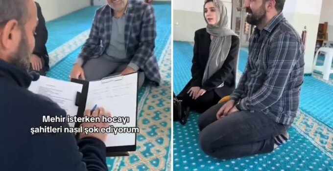 Gelinin mehir talebi imamı da şaşırttı: Damat sen ne diyorsun bu işe?