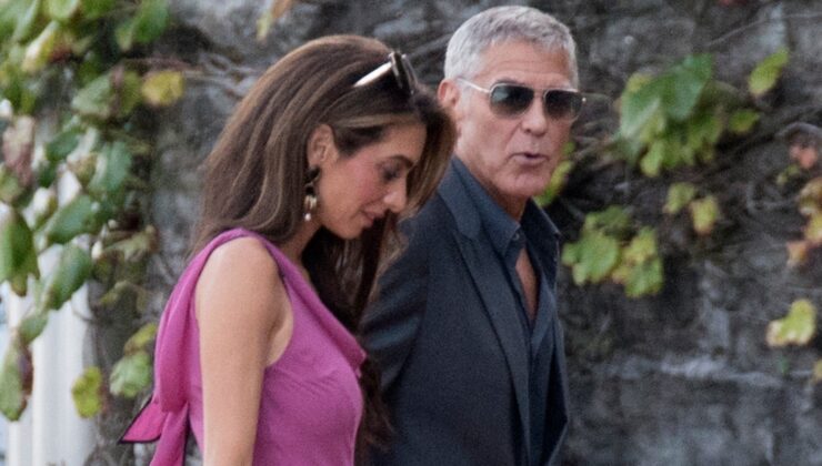 George Clooney ile Amal Clooney, dostlarını ağırladı