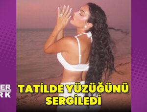 Georgina Rodriguez, tatilde yüzüğünü sergiledi