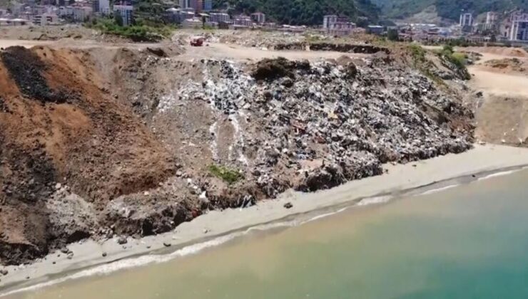 Giresun’da Karadeniz’in kıyısındaki çöplük, ekosistemi tehdit ediyor