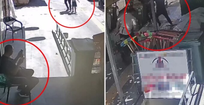 Gündüz vakti çocuğu kaçırmak istedi, esnaf son anda engel oldu