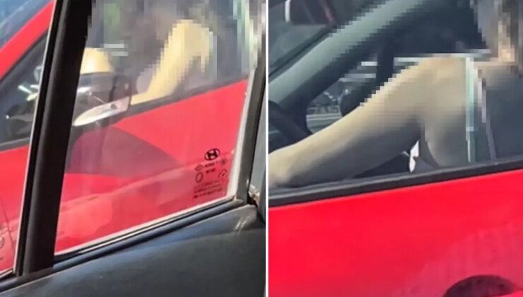 İstanbul’da trafiğinde kaydedilen görüntü olay oldu: Sevişiyorlar arabada, terbiyesizler