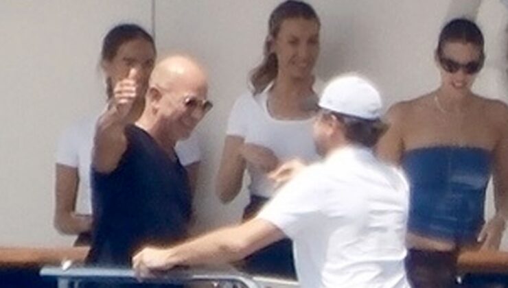 Jeff Bezos ve Lauren Sanchez çifti Leonardo DiCaprio ve sevgilisi Vittoria Ceretti’yi ağırladı