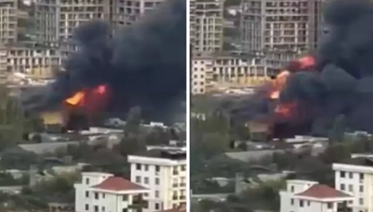 Kartal’da film platosunda yangın! Paniğe neden oldu