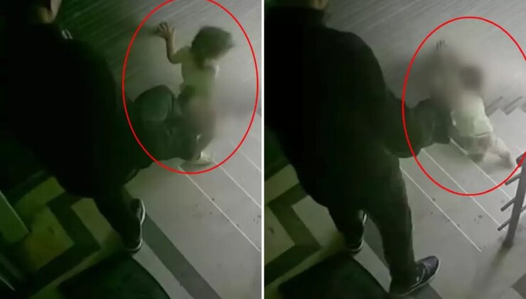Kızını tekme atarak merdivenden düşürüp hastanelik eden baba tahliye edildi