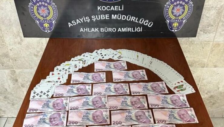 Kocaeli’de kumar oynayan 5 kişiye para cezası