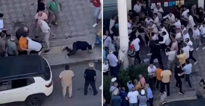 Mahalle delege seçiminde ortalık karıştı, tekme ve yumruklar havada uçuştu