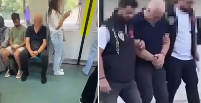 Marmaray’da bir kadını saçlarını koklayarak taciz eden şüpheli yakalandı