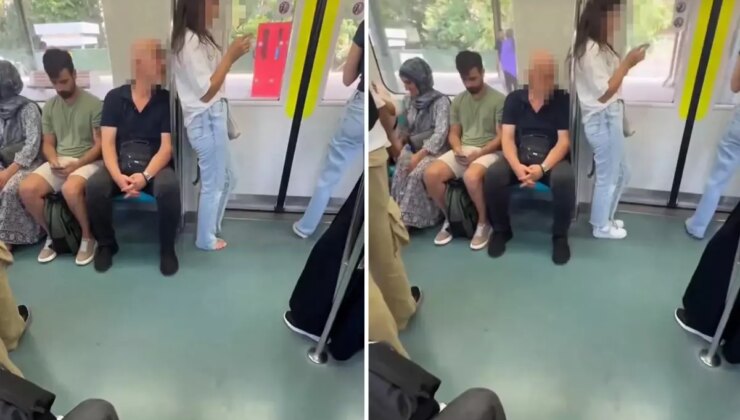 Marmaray’da mide bulandıran görüntü! O anları başka bir yolcu böyle kaydetti