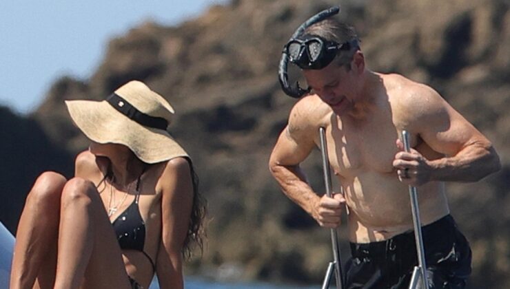 Matt Damon’ın şnorkelli deniz keyfi