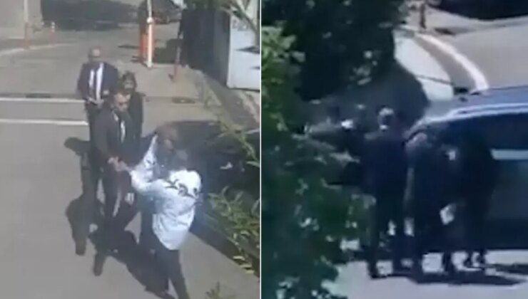 Milletvekilinin oğluna Meclis önünde darp
