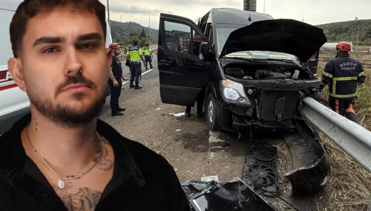 Minibüs bariyere saplandı, ünlü müzisyen Çağan Şengül ve 6 kişi yaralandı