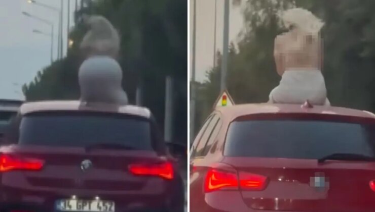 Otomobil üzerinde dans eden kadına ceza