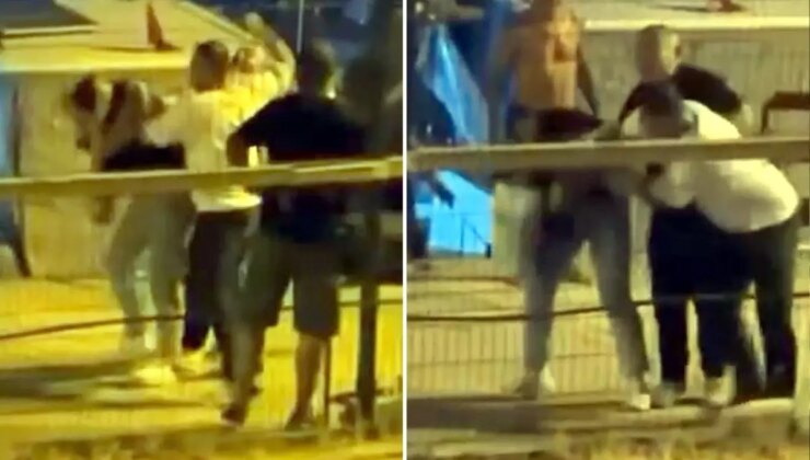 Sahilde yürüyüş yaptığı kadını darbetti, gözaltına alındı