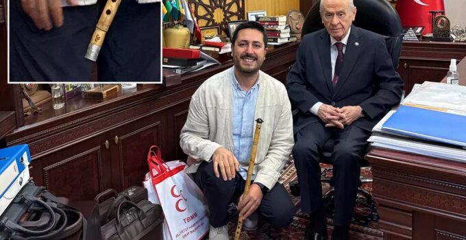 Şehit teğmenin ‘ney’i Devlet Bahçeli’ye emanet edildi