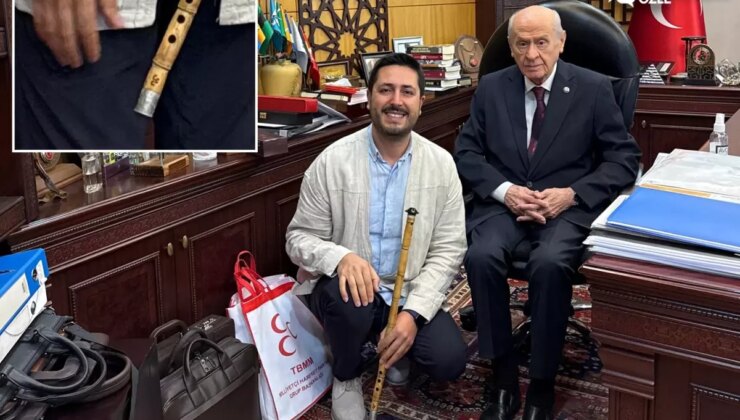 Şehit teğmenin ‘ney’i Devlet Bahçeli’ye emanet edildi