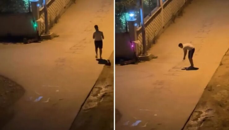 Sevgilisinden özür dilemek için ilginç bir yola başvurdu, komşular polis çağırdı