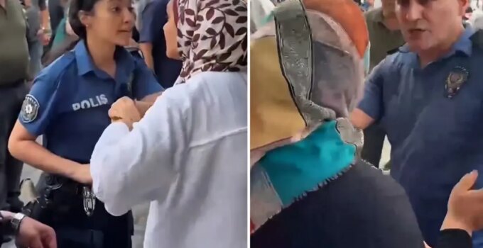 Sokak ortasında polise ağır hakaret: Sen köpeksin
