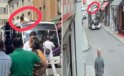 Sokaktaki kamerayı tamir ederken, dolmuşun üzerine düştü