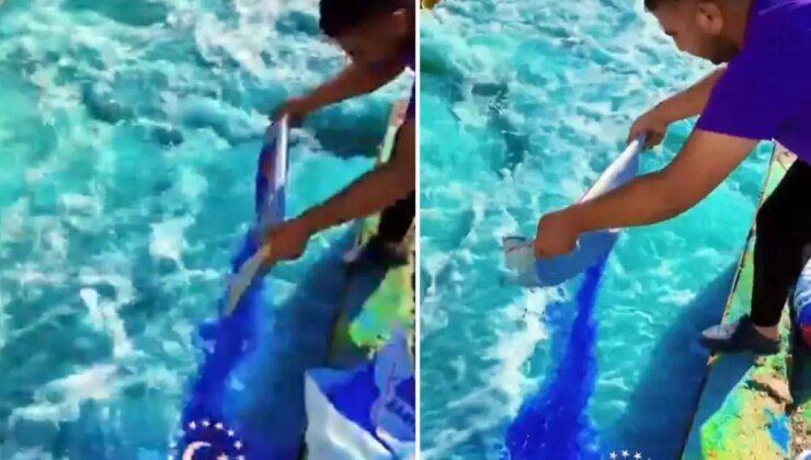 Su kanalını temizlemek isterken daha beterini yaptı