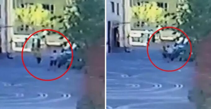 Tartıştığı kocasını bıçakla yaraladı; o anlar kamerada