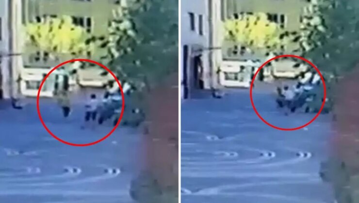 Tartıştığı kocasını bıçakla yaraladı; o anlar kamerada