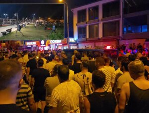 Taşkınlık çıkaran grup ilçeyi karıştırdı! Polis ve jandarma havaya ateş açtı