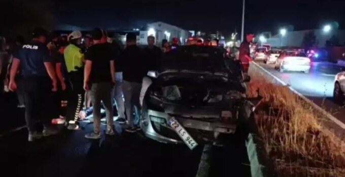 Tekirdağ’da feci kaza! 1 ölü, 2 yaralı