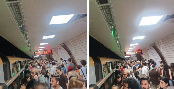 Üsküdar – Samandıra metro hattında arıza! Duraklarda yoğun kalabalıklar oluştu
