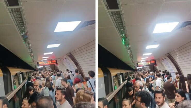 Üsküdar – Samandıra metro hattında arıza! Duraklarda yoğun kalabalıklar oluştu