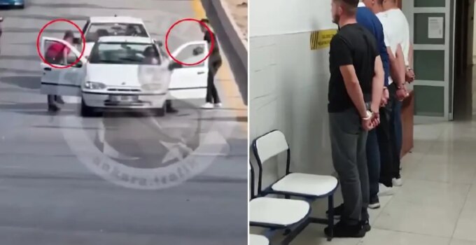 Yaşlı adamı kılıçla ağır yaralayan asfalt zorbaları gözaltına alındı