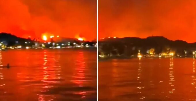 Yunanistan yangınlarla boğuşuyor! Alevler ülkenin üçüncü büyük kentine ulaştı