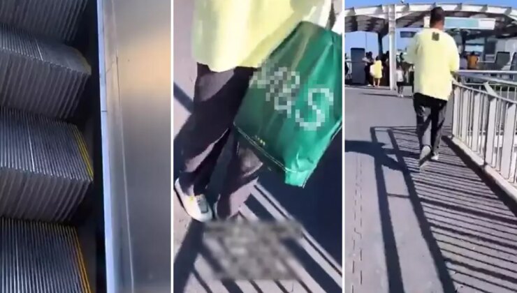 Yürüyen merdivenlerde taciz iddiası! Sapığın savunması çıldırttı