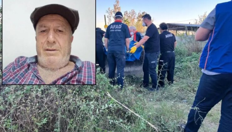 6 gündür aranan yaşlı adam sulama kanalında ölü bulundu