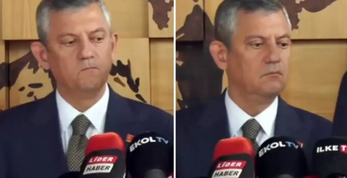 Basın toplantısına damga vuran an: Özgür Özel kameralara yakalandı