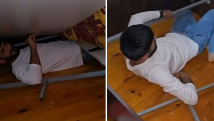 Cezaevinden kaçtı… 15 yıl hapis cezası vardı! Bazanın altında!