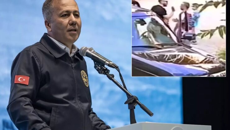 Çocuğunun yanında babaya bu yapılır mı? Herkes Bakan Yerlikaya’yı etiketliyor