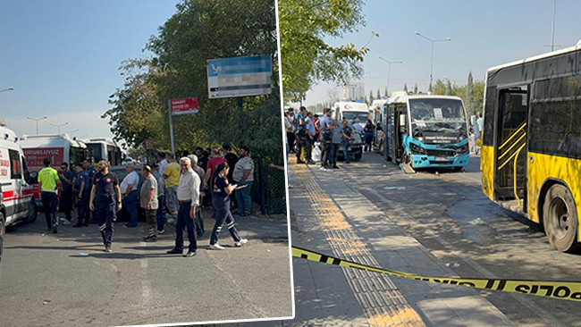Diyarbakır’da minibüs otobüse çarptı: 15 yaralı