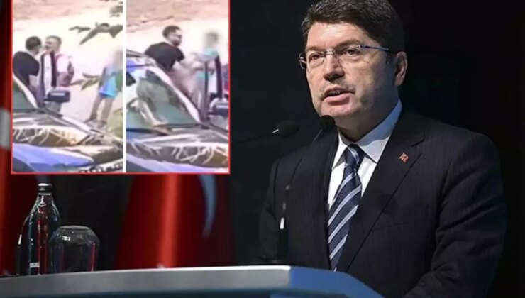 Görüntüler infial yarattı! Çocuklarının yanında babaya vuran şahıs için gözaltı kararı