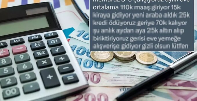 Her ay evine giren parayı paylaşan memurun hesabı tartışma yarattı
