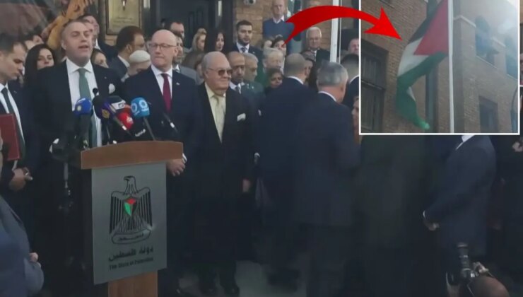 İngiltere Filistin’i resmen tanıdı, Londra’da bayrak göndere çekildi