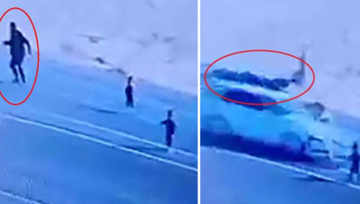Kahreden haber… Yoldaki çocukları kurtarmak istedi!