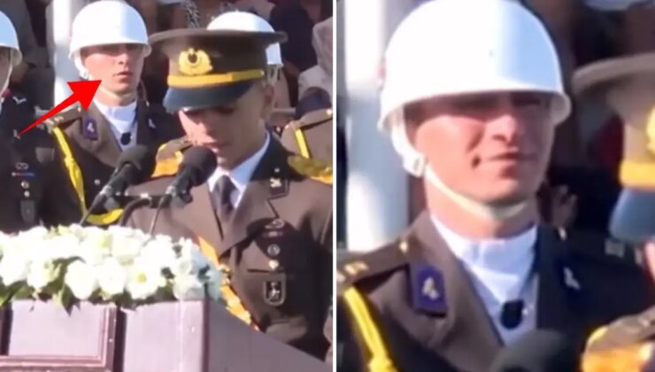 Kara Harp Okulu’nun mezuniyet törenine damga vuran görüntü: Yüz ifadesi kameraya yansıdı